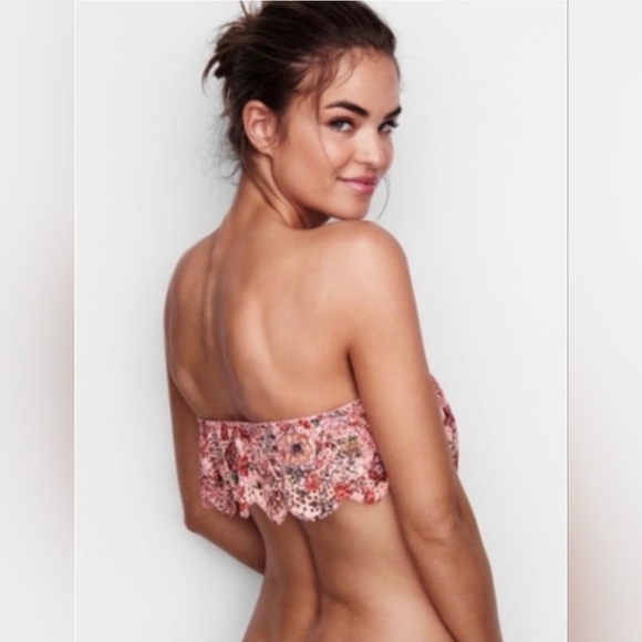 Victoria's Secret Floral Lace Bandeau - Picture 2 of 7